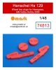 Omask 74813 Henschel Hs 129 wheel bay plugs (for Hasegawa, MN Hobby, Hobby 2000)) 1/48